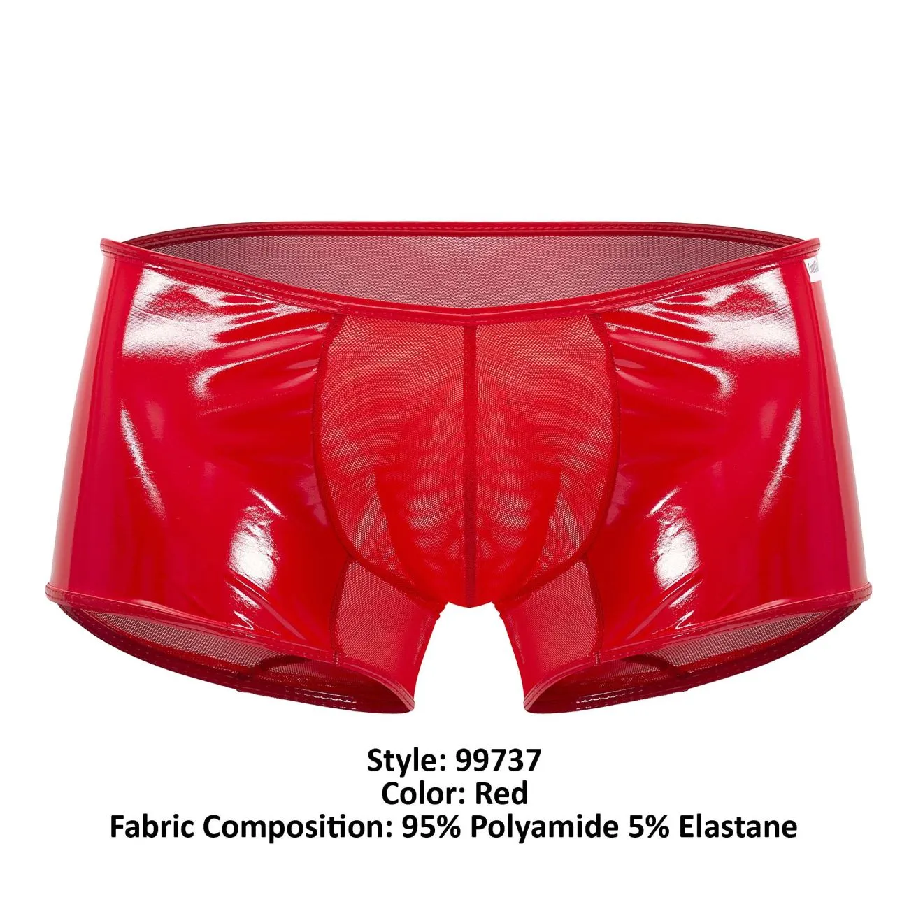 Clothing_Candyman_Mens Underwear CandyMan 99737 Mesh Trunks Color Red