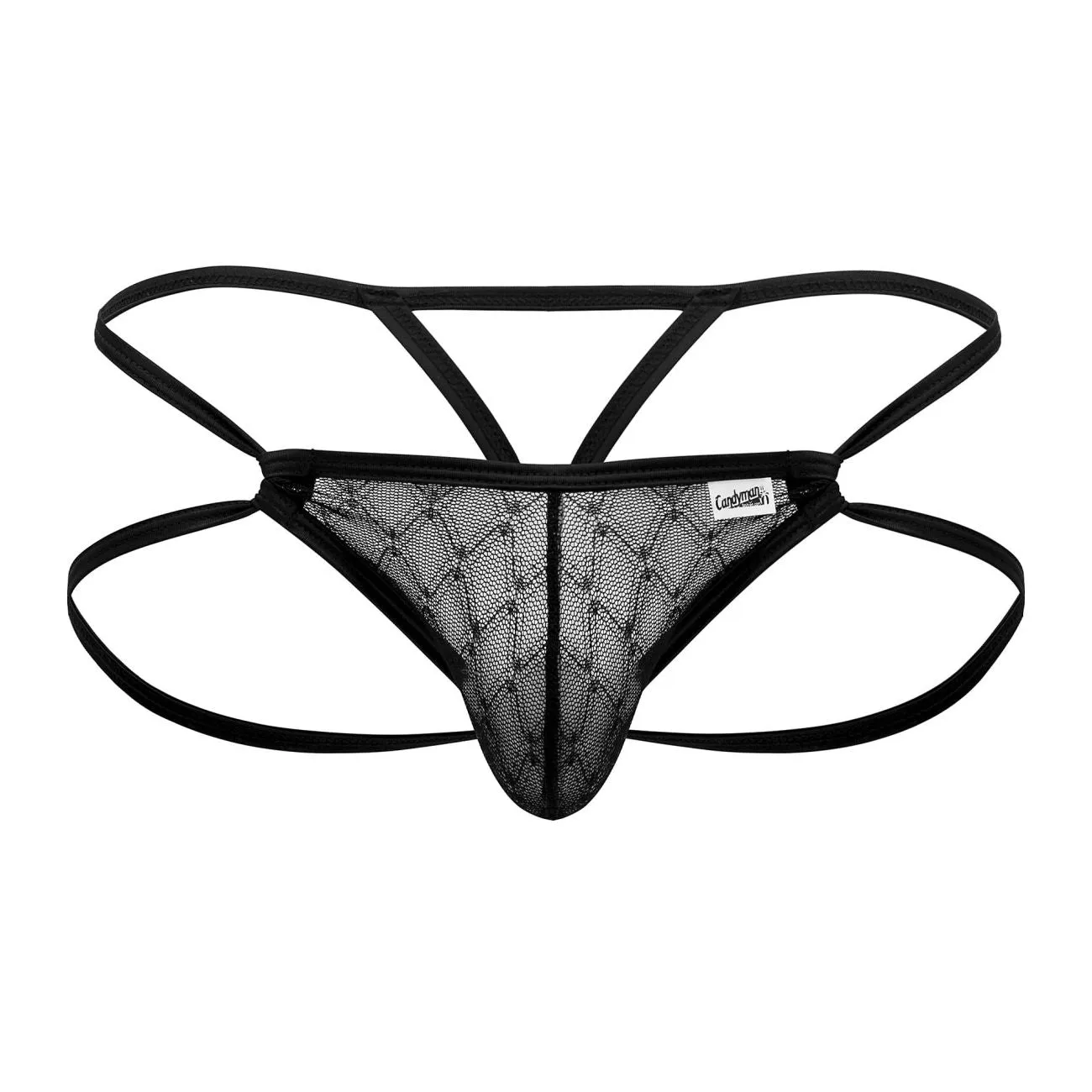 Clothing_Candyman_Mens Underwear CandyMan 99762 Jock G-String Color Black