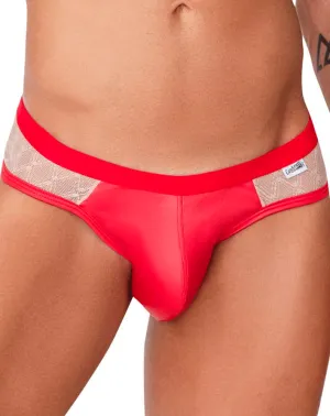 Clothing_Candyman_Mens Underwear Candyman 99763 Lace Jockstrap Nude-red