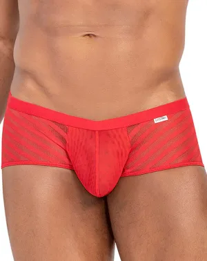 Clothing_Candyman_Mens Underwear Candyman 99790 Mesh Trunks Red