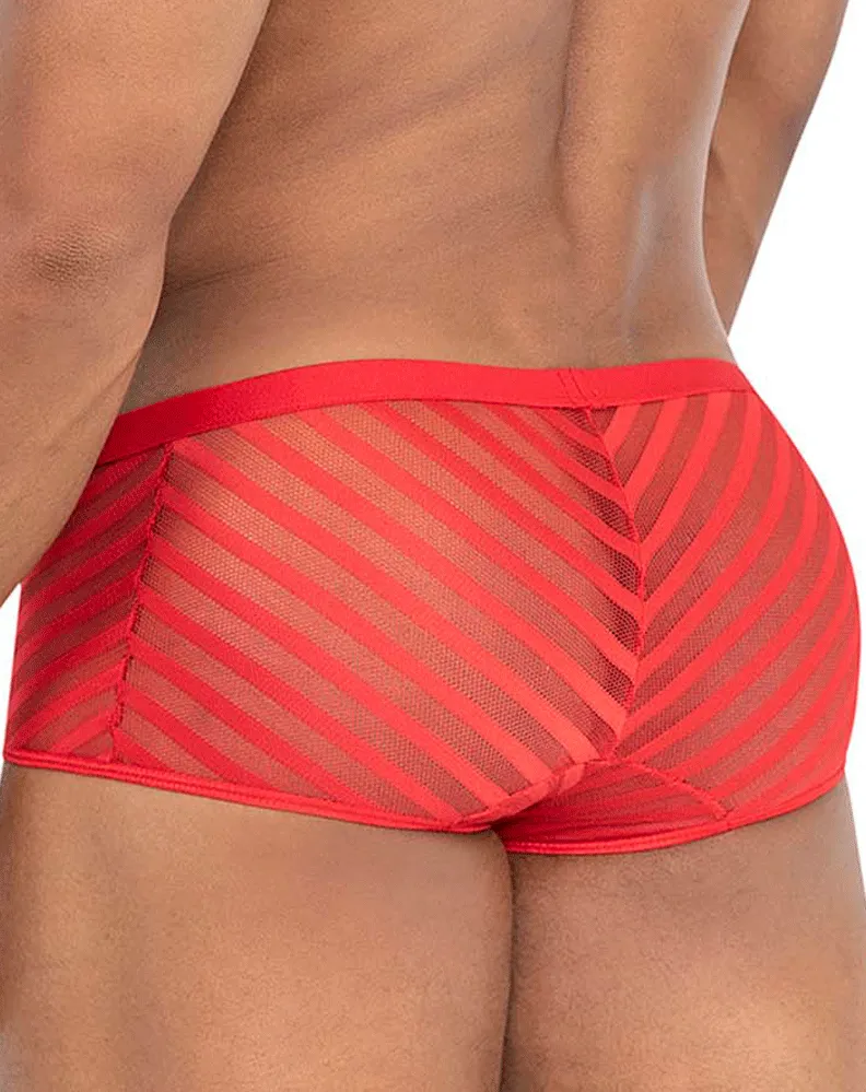 Clothing_Candyman_Mens Underwear Candyman 99790 Mesh Trunks Red