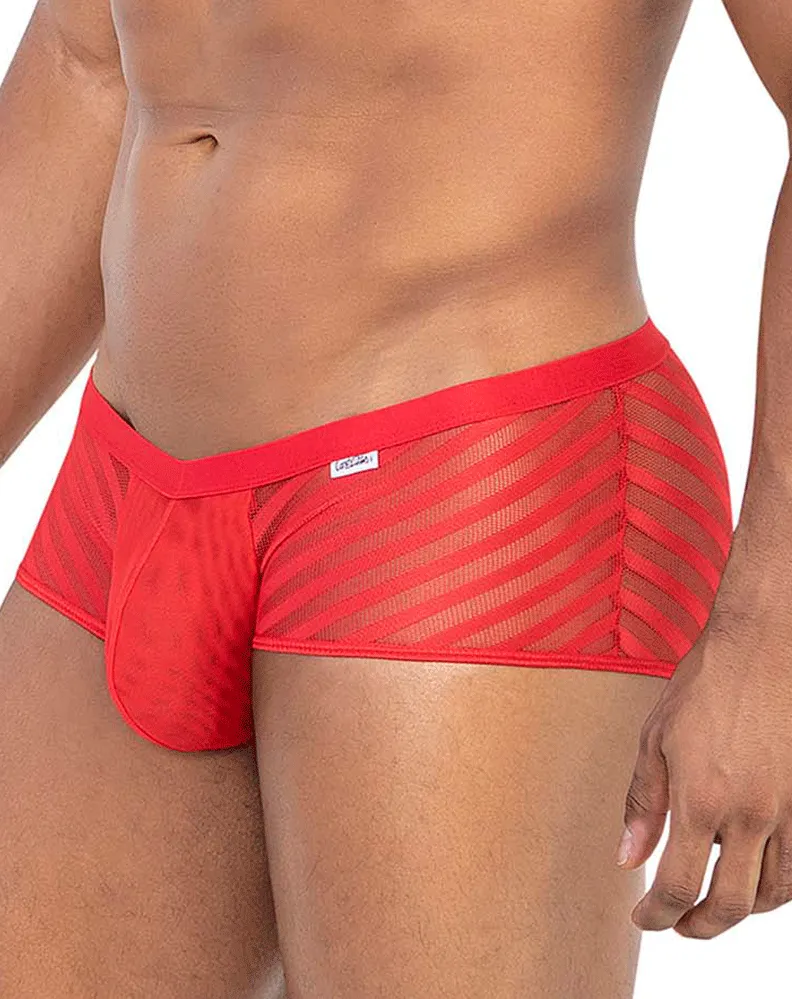 Clothing_Candyman_Mens Underwear Candyman 99790 Mesh Trunks Red