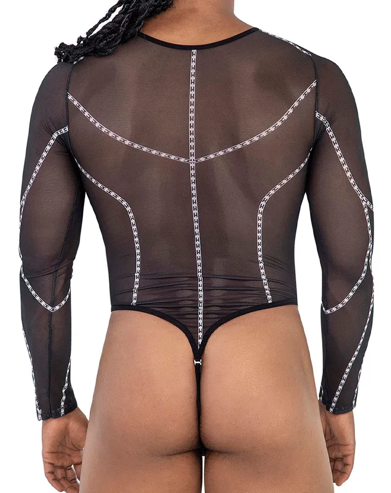 Clothing_Candyman_Mens Underwear Candyman 99816 Mesh Bodysuit Black