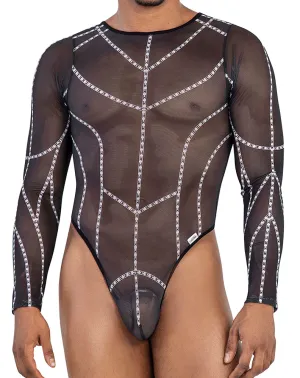 Clothing_Candyman_Mens Underwear Candyman 99816 Mesh Bodysuit Black