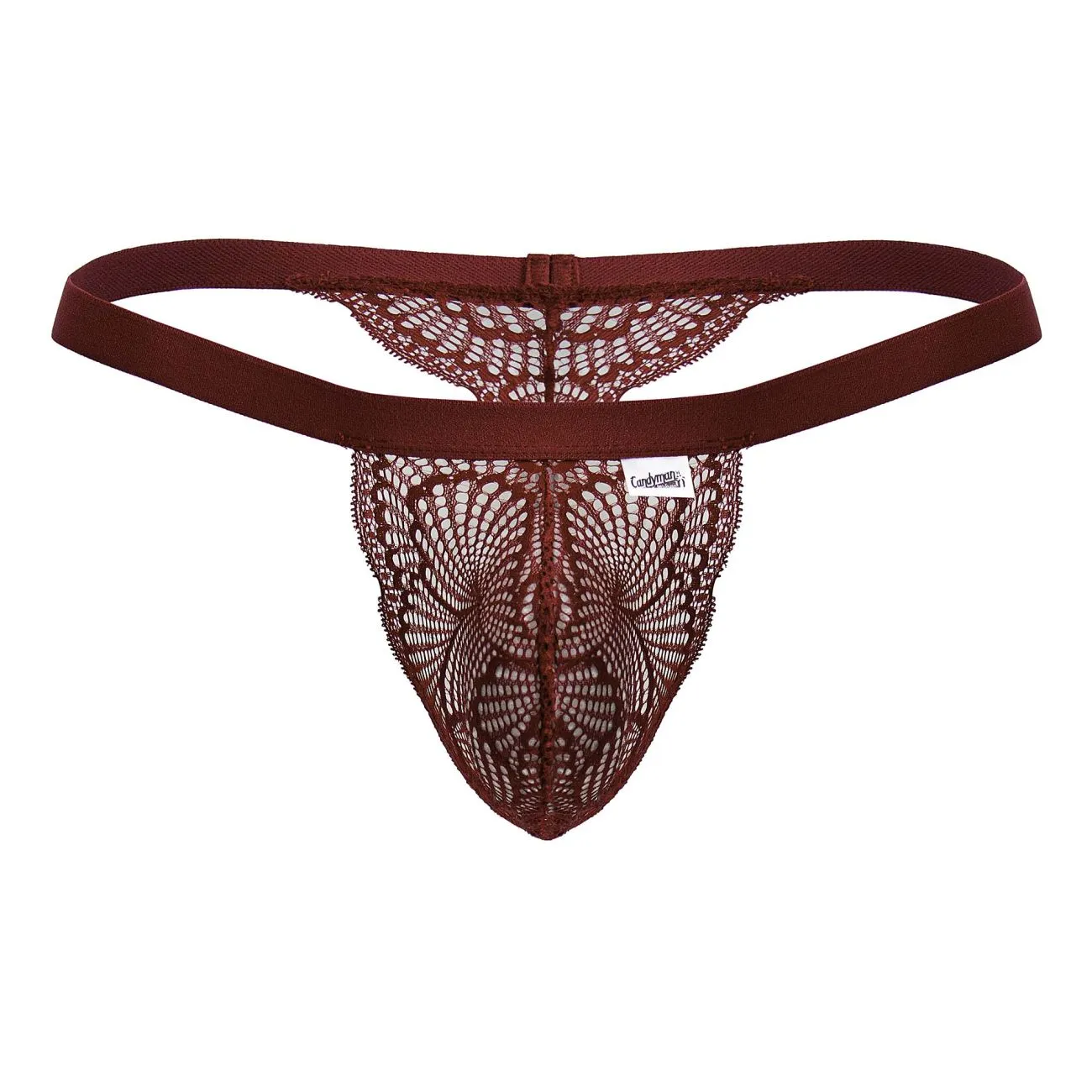 Clothing_Candyman_Mens Underwear CandyMan 99823 Lace Thongs Color Wine
