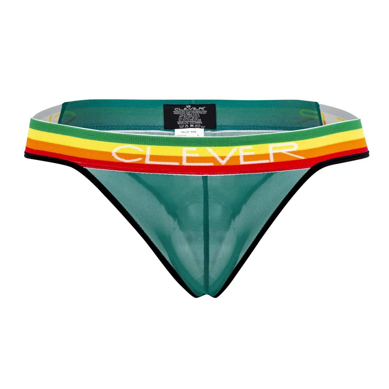 Clothing_Clever_Mens Underwear Clever 0606-1 Explore Thongs Color Green