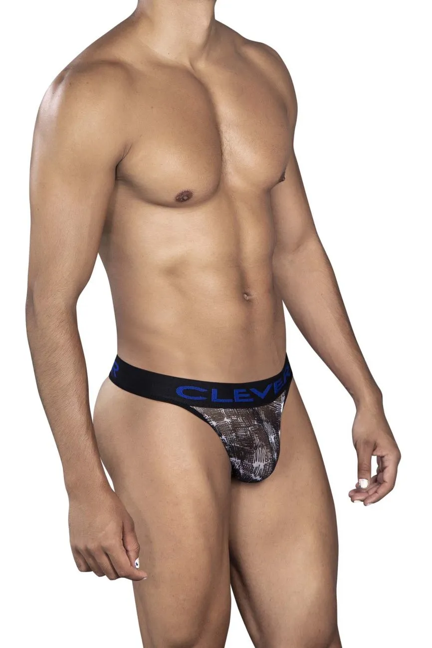 Clothing_Clever_Mens Underwear Clever 0920 Code Thongs Color Black