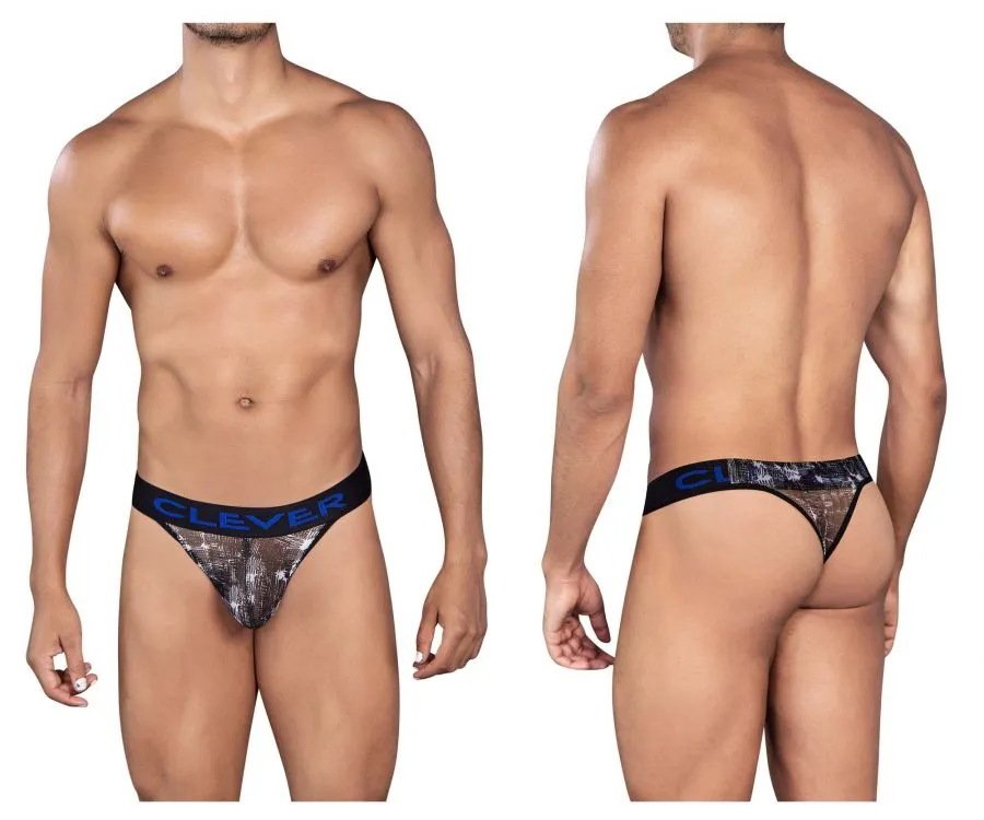 Clothing_Clever_Mens Underwear Clever 0920 Code Thongs Color Black