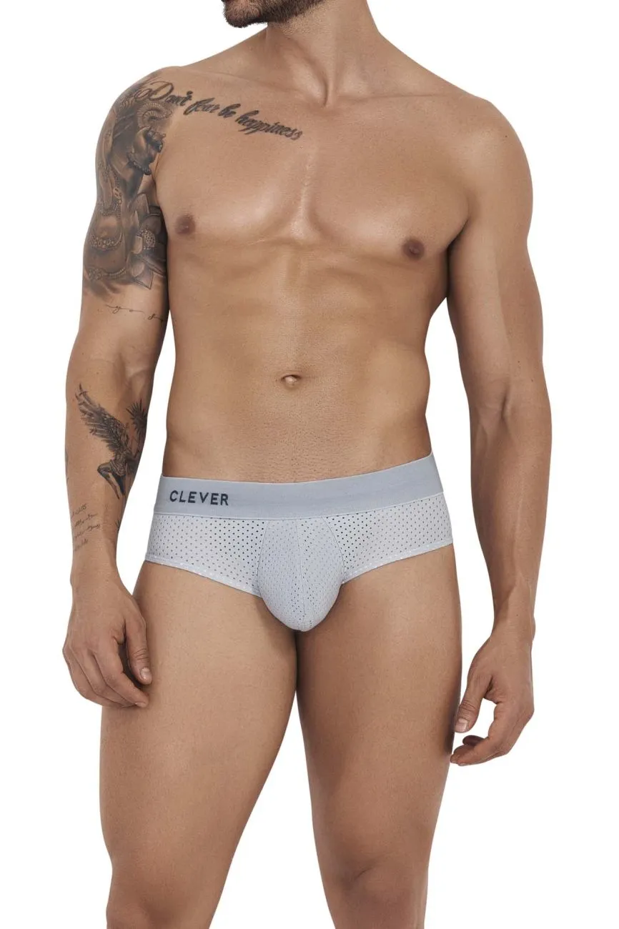 Clothing_Clever_Mens Underwear Clever 1208 Euphoria Briefs Color Gray