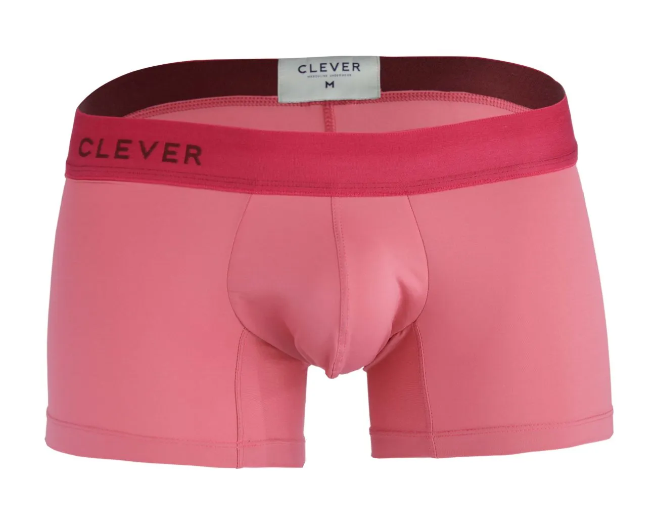 Clothing_Clever_Mens Underwear Clever 1235 Fervor Trunks Color Pink