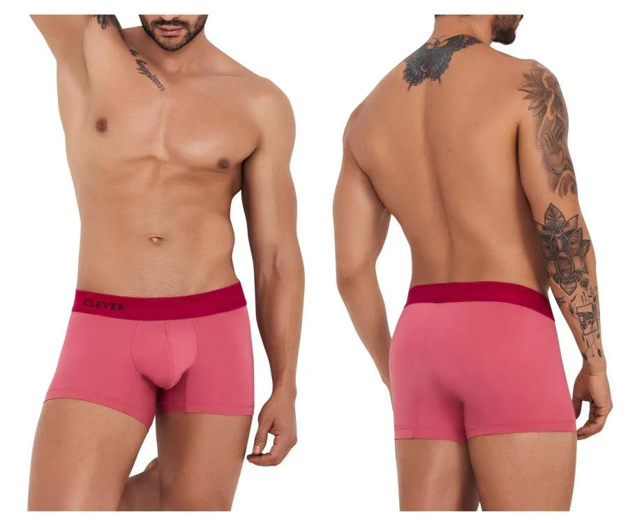 Clothing_Clever_Mens Underwear Clever 1235 Fervor Trunks Color Pink