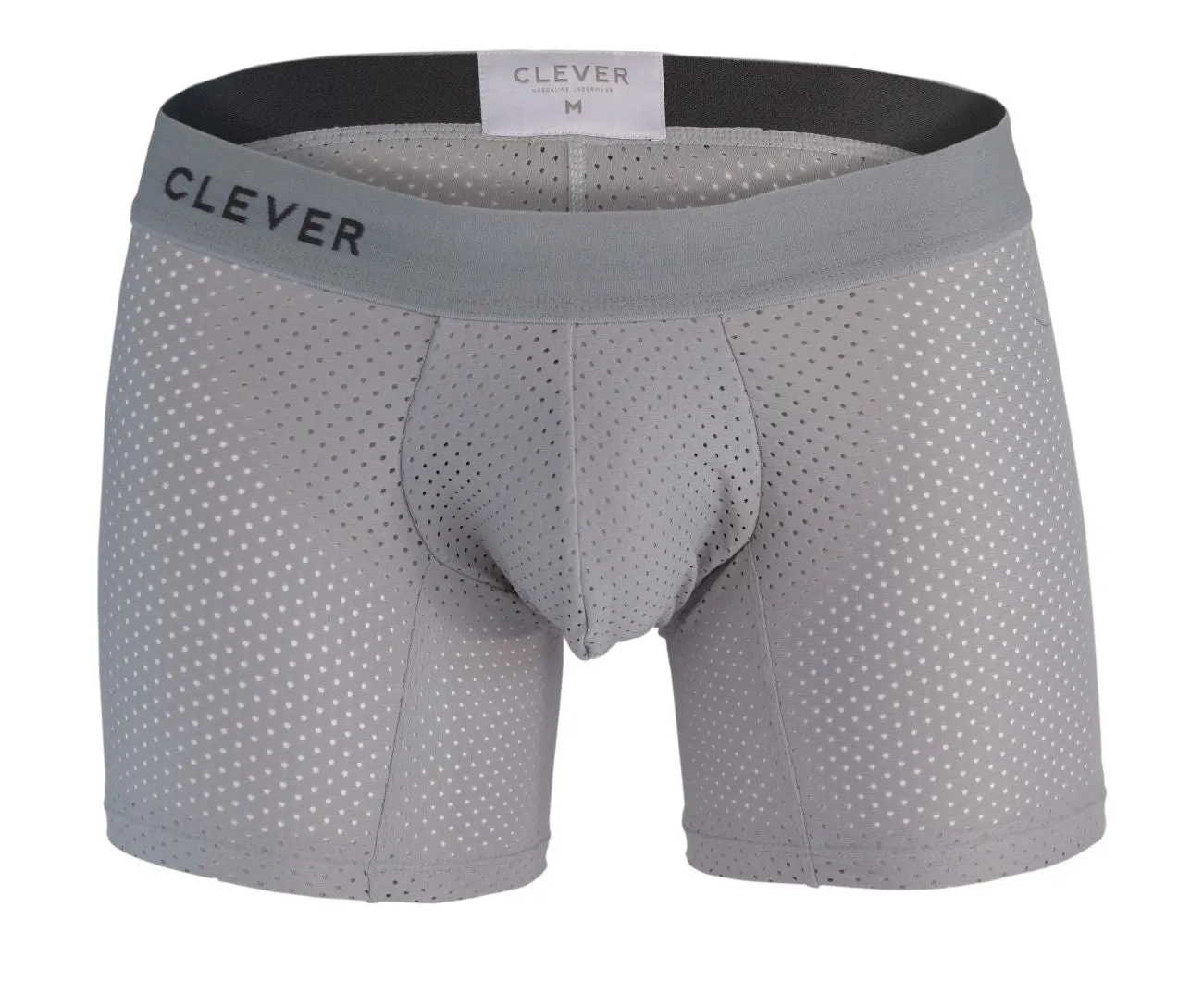 Clothing_Clever_Mens Underwear Clever 1260 Euphoria Boxer Briefs Color Gray