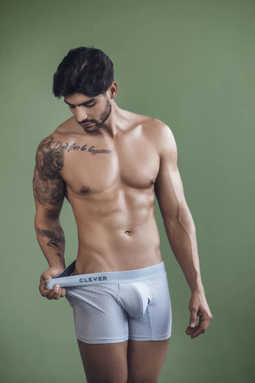 Clothing_Clever_Mens Underwear Clever 1260 Euphoria Boxer Briefs Color Gray