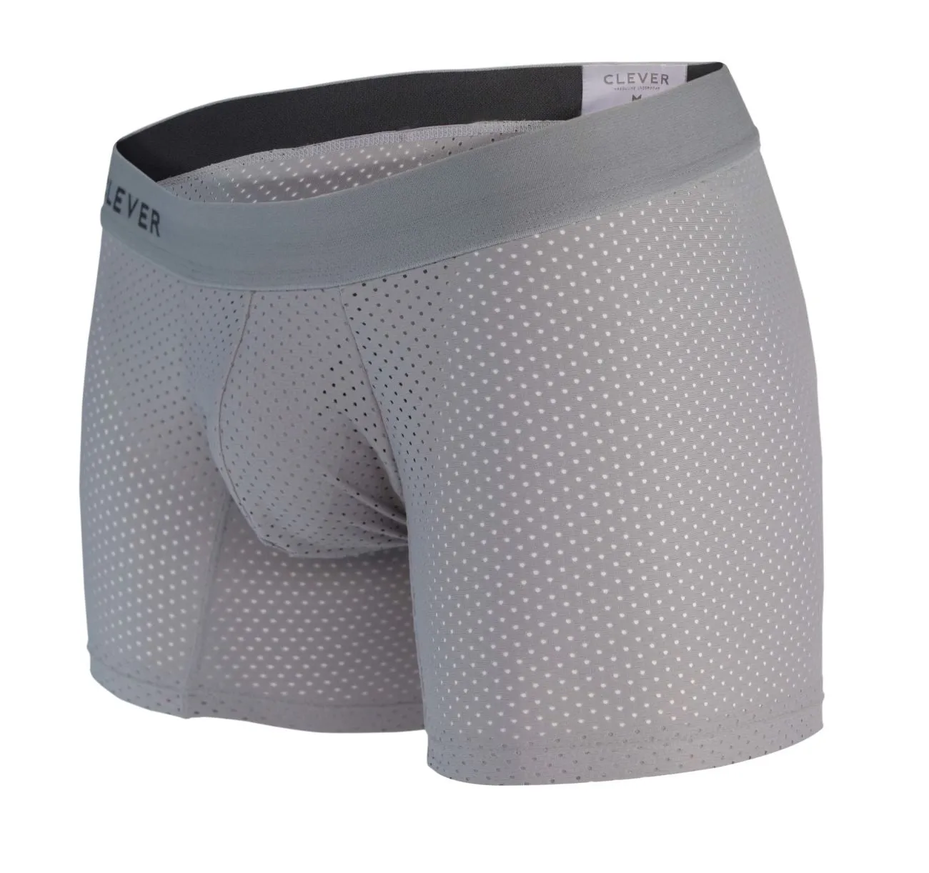 Clothing_Clever_Mens Underwear Clever 1260 Euphoria Boxer Briefs Color Gray