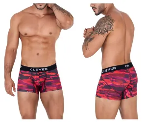Clothing_Clever_Mens Underwear Clever 1522 Navigate Trunks Color Red
