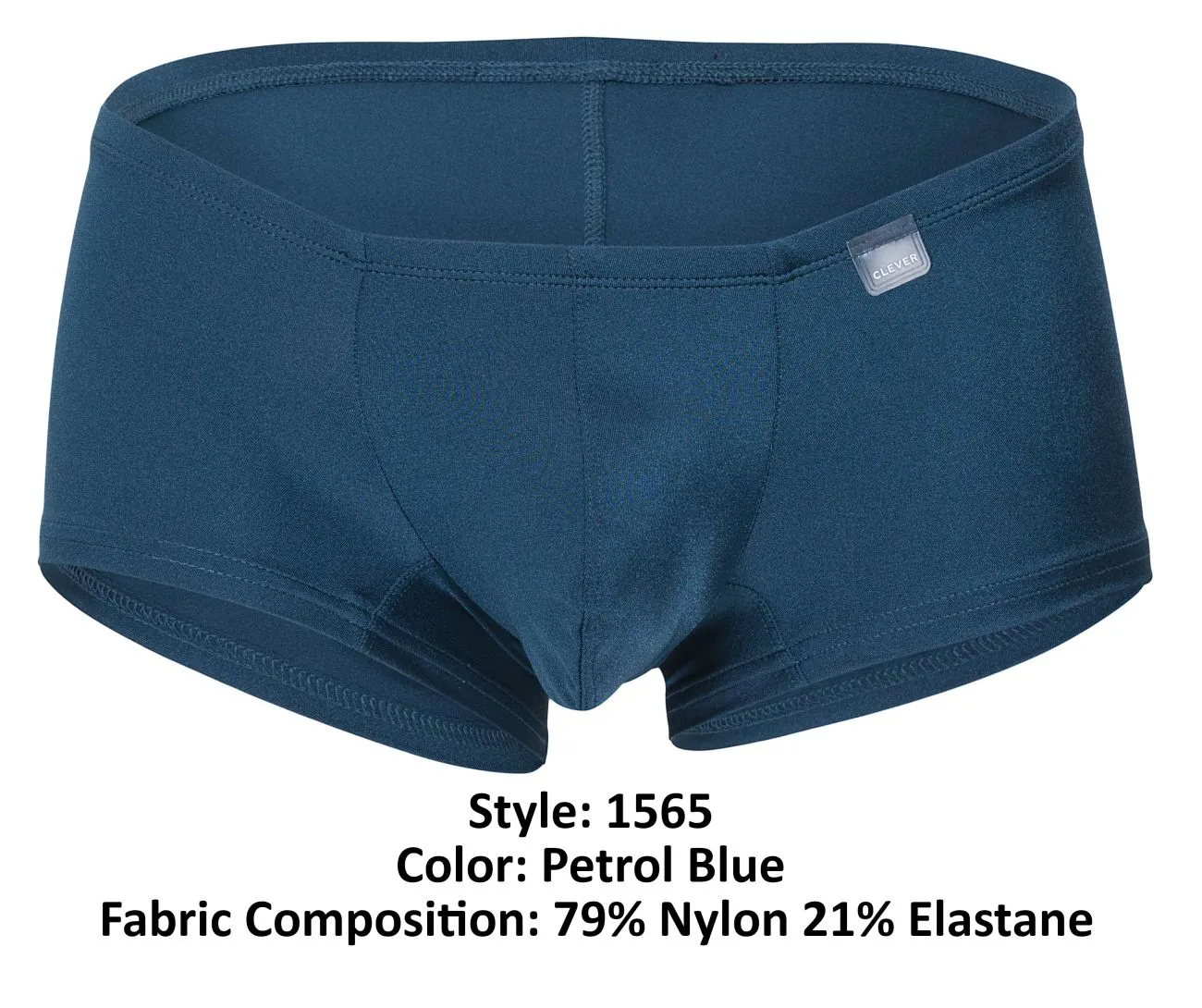 Clothing_Clever_Mens Underwear Clever 1565 Destellos Trunks Color Petrol Blue