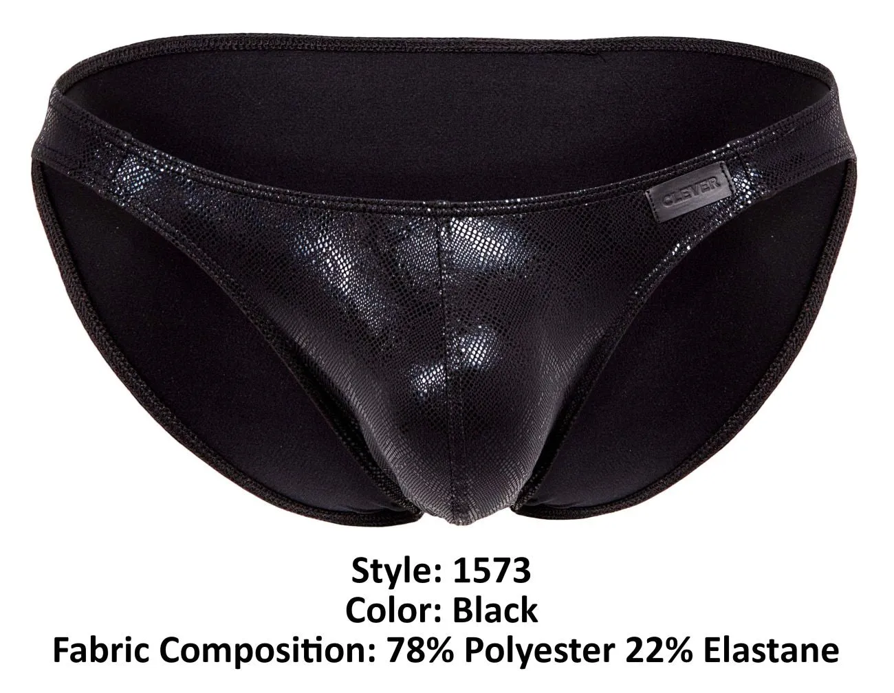 Clothing_Clever_Mens Underwear Clever 1573 Brilliant Bikini Color Black