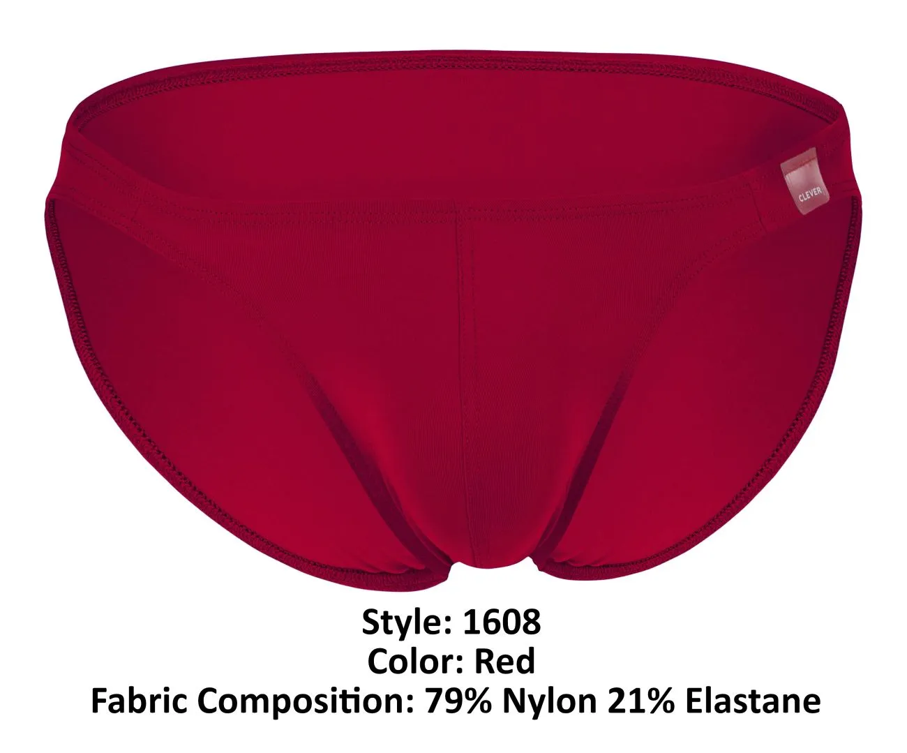 Clothing_Clever_Mens Underwear Clever 1608 Beatnik Bikini Color Red