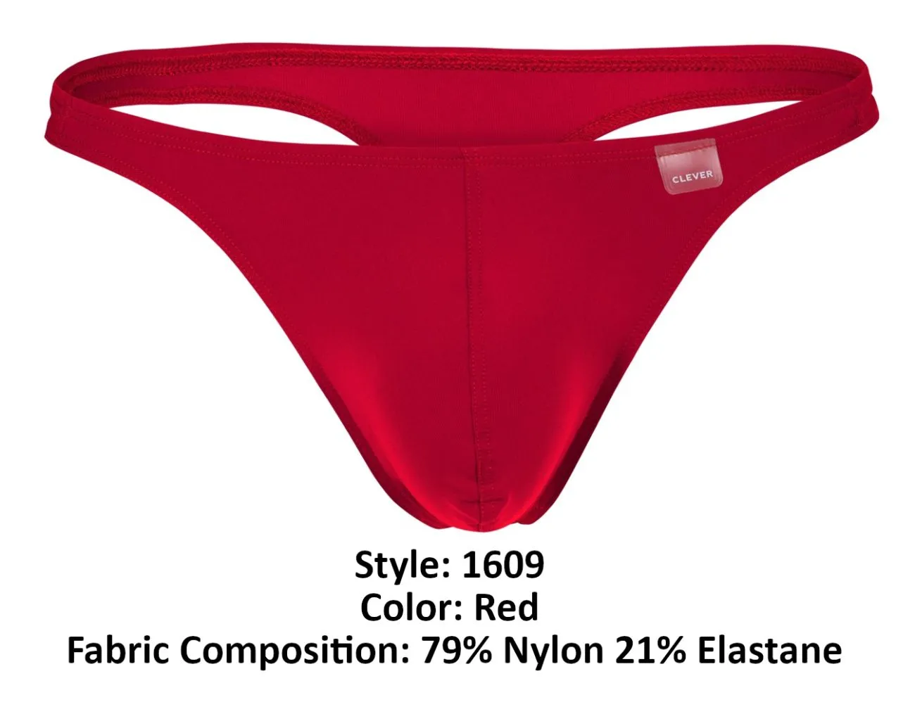 Clothing_Clever_Mens Underwear Clever 1609 Beatnik Thongs Color Red