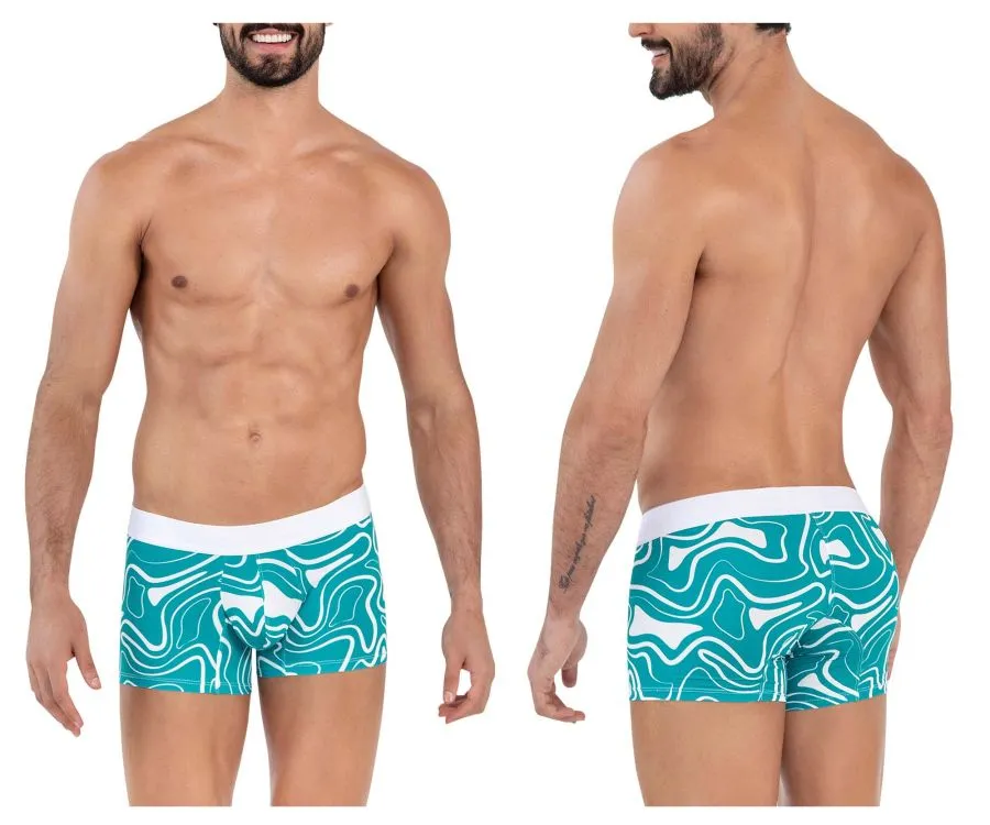 Clothing_Clever_Mens Underwear Clever 1637 Dynamic Trunks Color Green