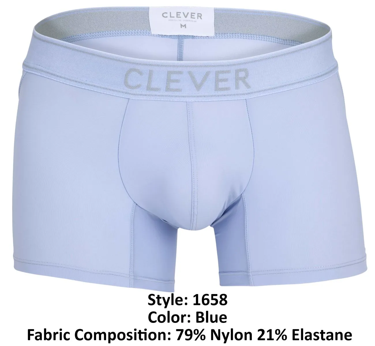 Clothing_Clever_Mens Underwear Clever 1658 Imagination Boxer Briefs Color Blue