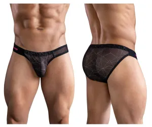 Clothing_Clever_Mens Underwear Clever 1747 Geometric Bikini Color Black