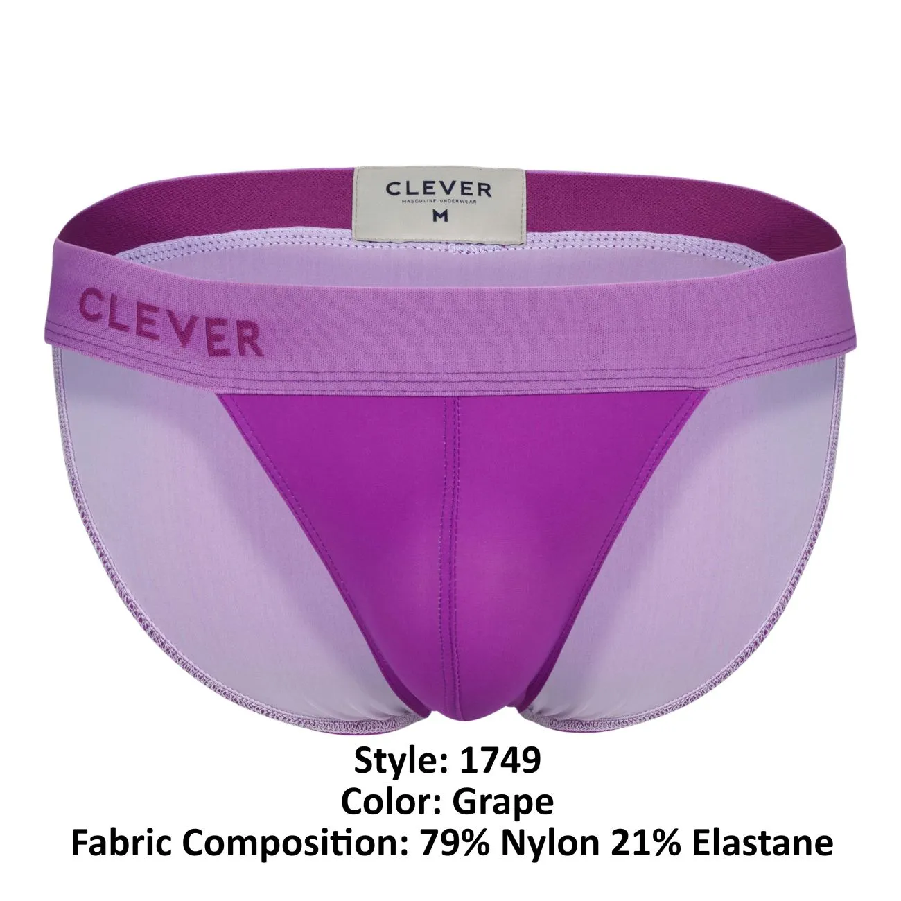 Clothing_Clever_Mens Underwear Clever 1749 Eco Bikini Color Grape