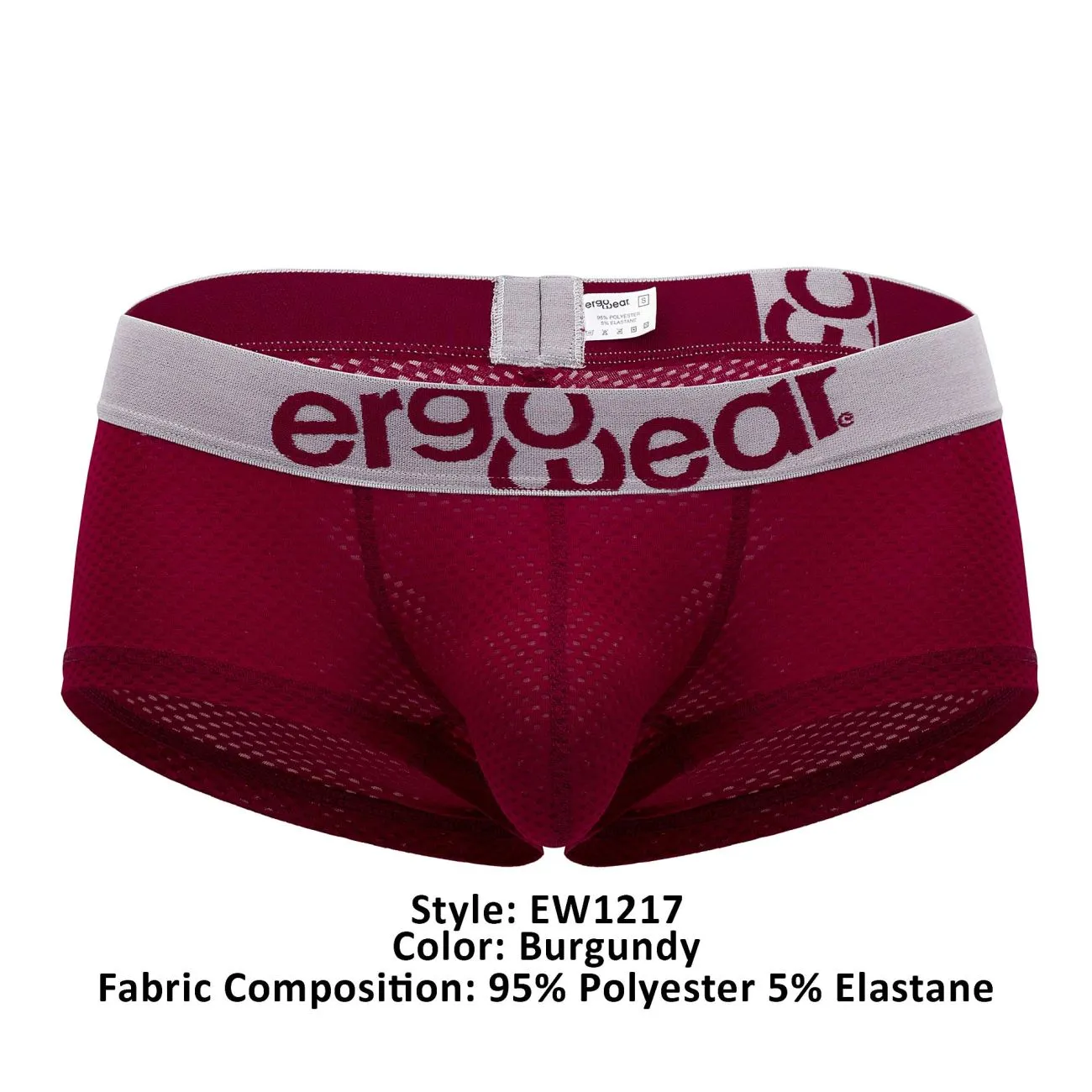 Clothing_Ergowear_Mens Underwear ErgoWear EW1217 MAX Trunks Color Burgundy