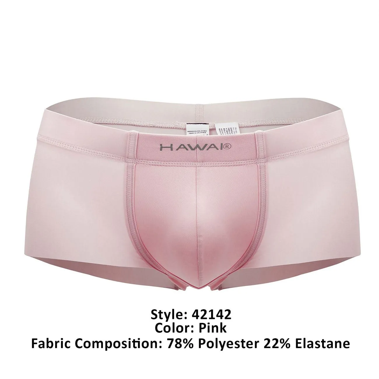 Clothing_Hawair_Mens Underwear HAWAI 42142 Microfiber Trunks Color Pink