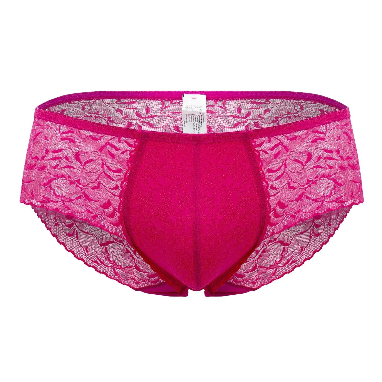 Clothing_Hawair_Mens Underwear HAWAI 42152 Solid Lace Briefs Color Fuchsia
