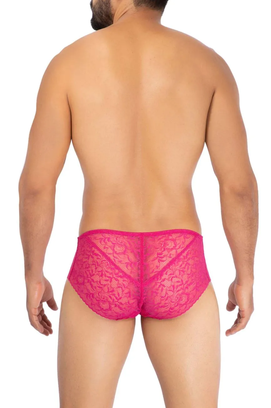 Clothing_Hawair_Mens Underwear HAWAI 42152 Solid Lace Briefs Color Fuchsia