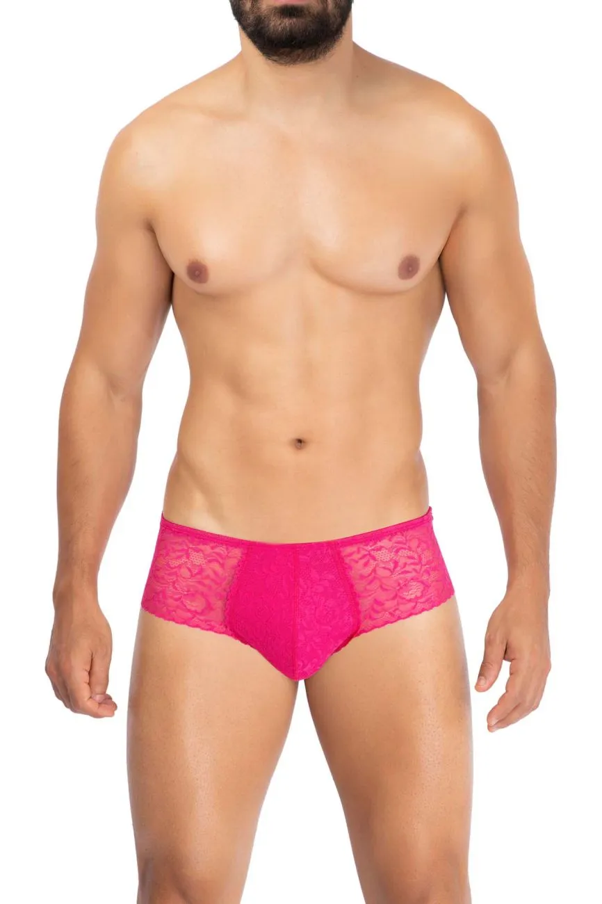 Clothing_Hawair_Mens Underwear HAWAI 42152 Solid Lace Briefs Color Fuchsia
