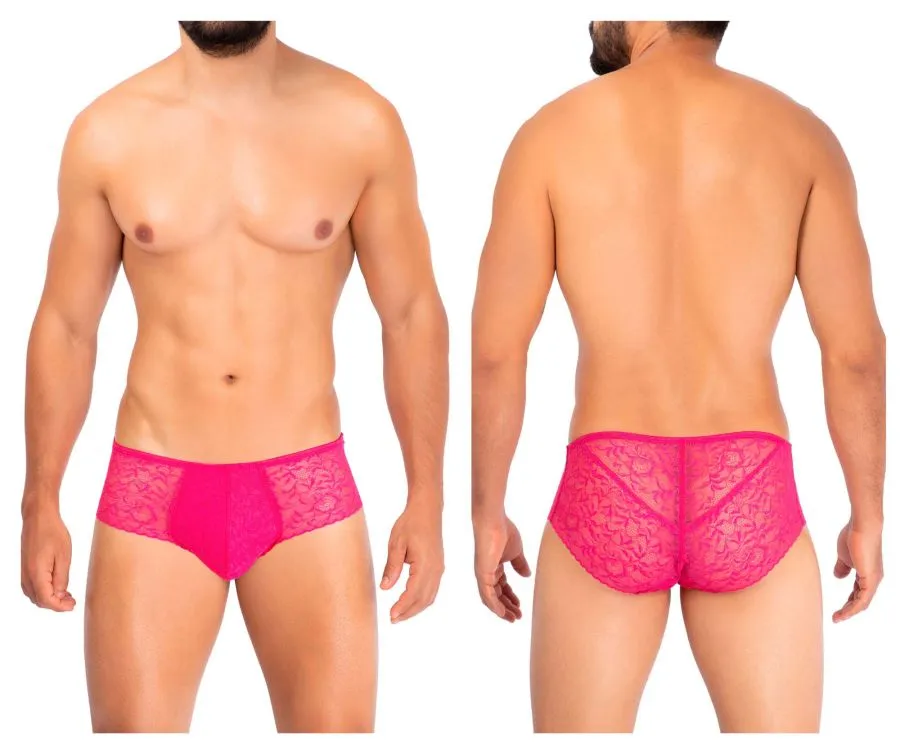 Clothing_Hawair_Mens Underwear HAWAI 42152 Solid Lace Briefs Color Fuchsia