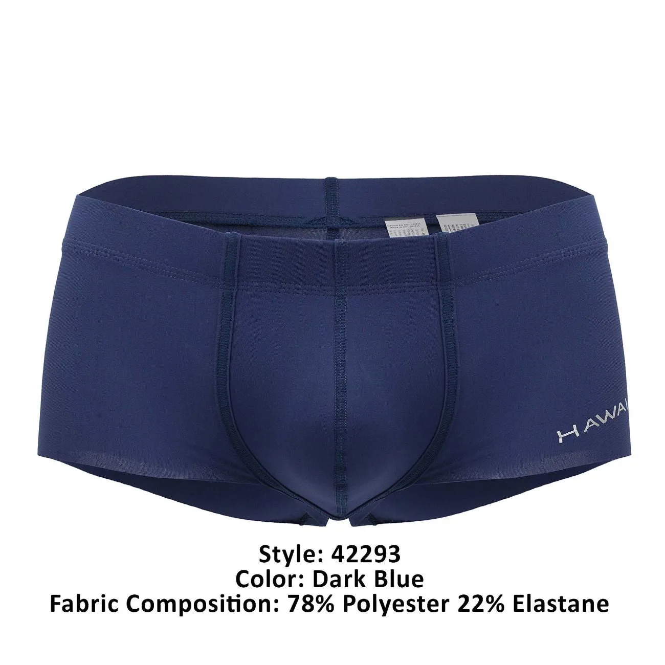 Clothing_Hawair_Mens Underwear HAWAI 42293 Microfiber Trunks Color Dark Blue