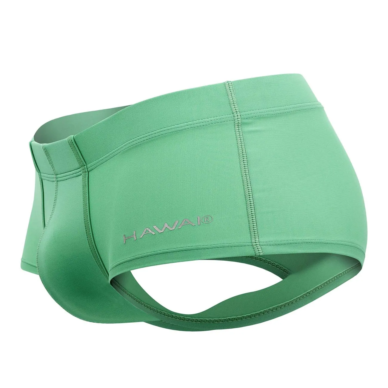 Clothing_Hawair_Mens Underwear HAWAI 42308 Microfiber Trunks Color Green