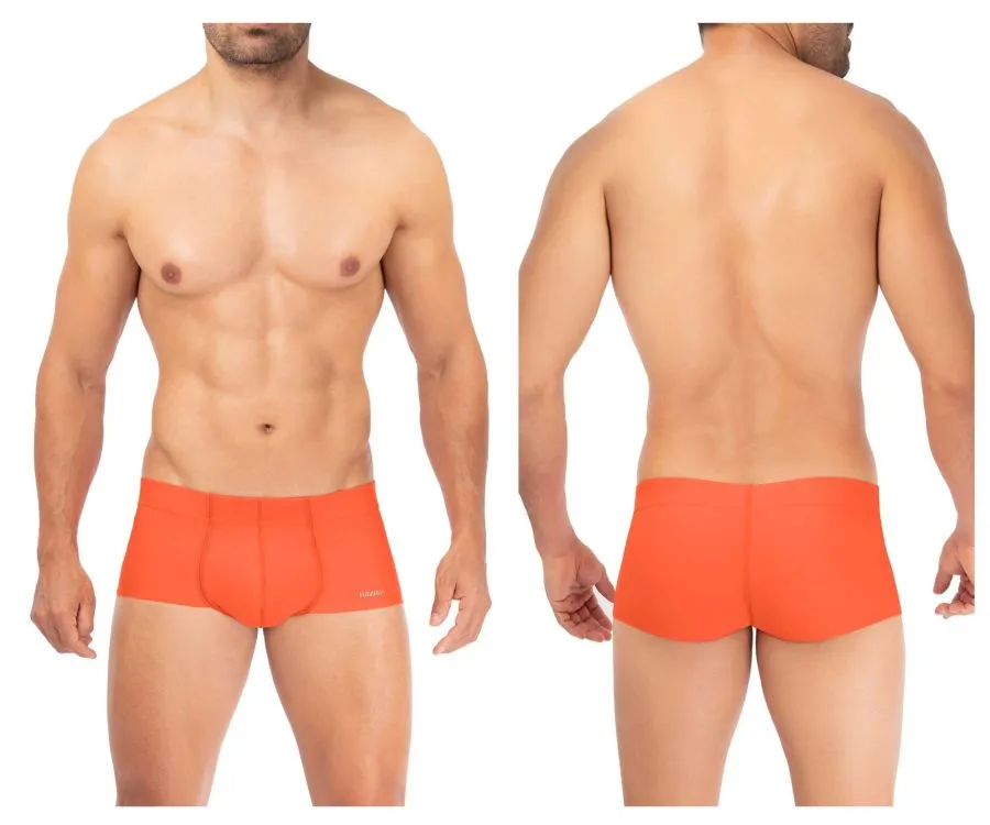 Clothing_Hawair_Mens Underwear HAWAI 42308 Microfiber Trunks Color Orange