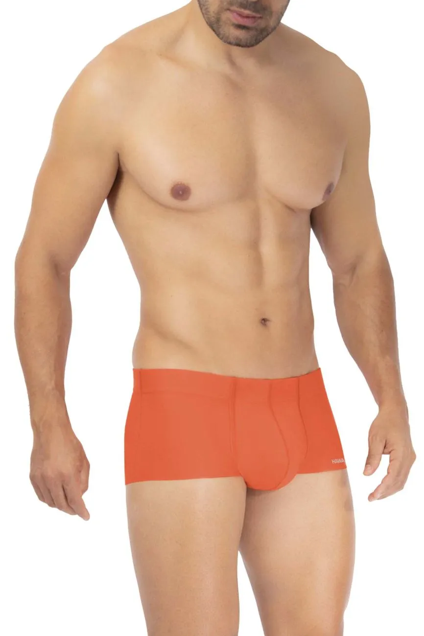 Clothing_Hawair_Mens Underwear HAWAI 42308 Microfiber Trunks Color Orange