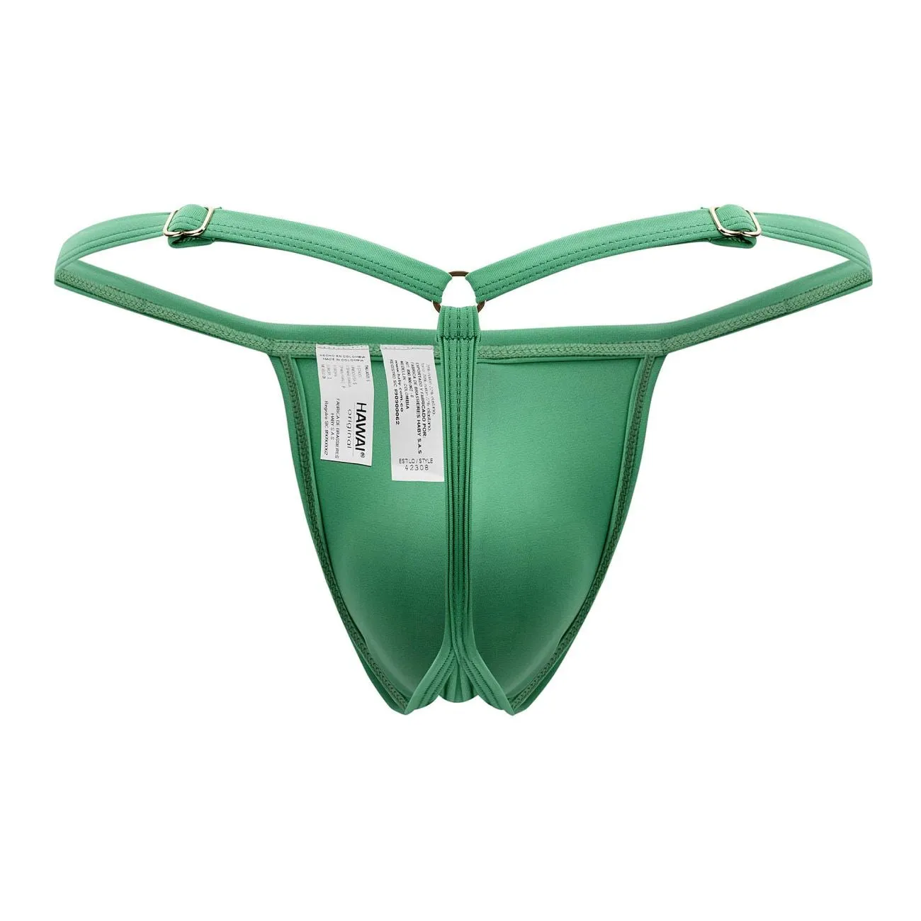Clothing_Hawair_Mens Underwear HAWAI 42316 Microfiber G-String Color Green