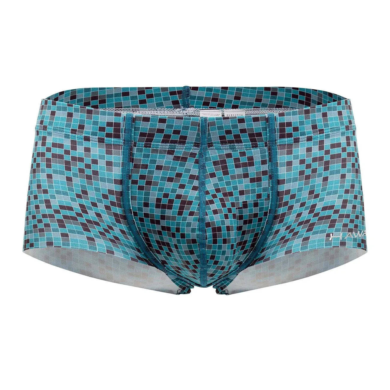 Clothing_Hawair_Mens Underwear HAWAI 42321 Microfiber Trunks Color Green