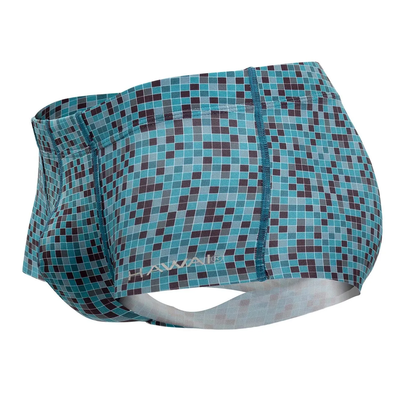 Clothing_Hawair_Mens Underwear HAWAI 42321 Microfiber Trunks Color Green