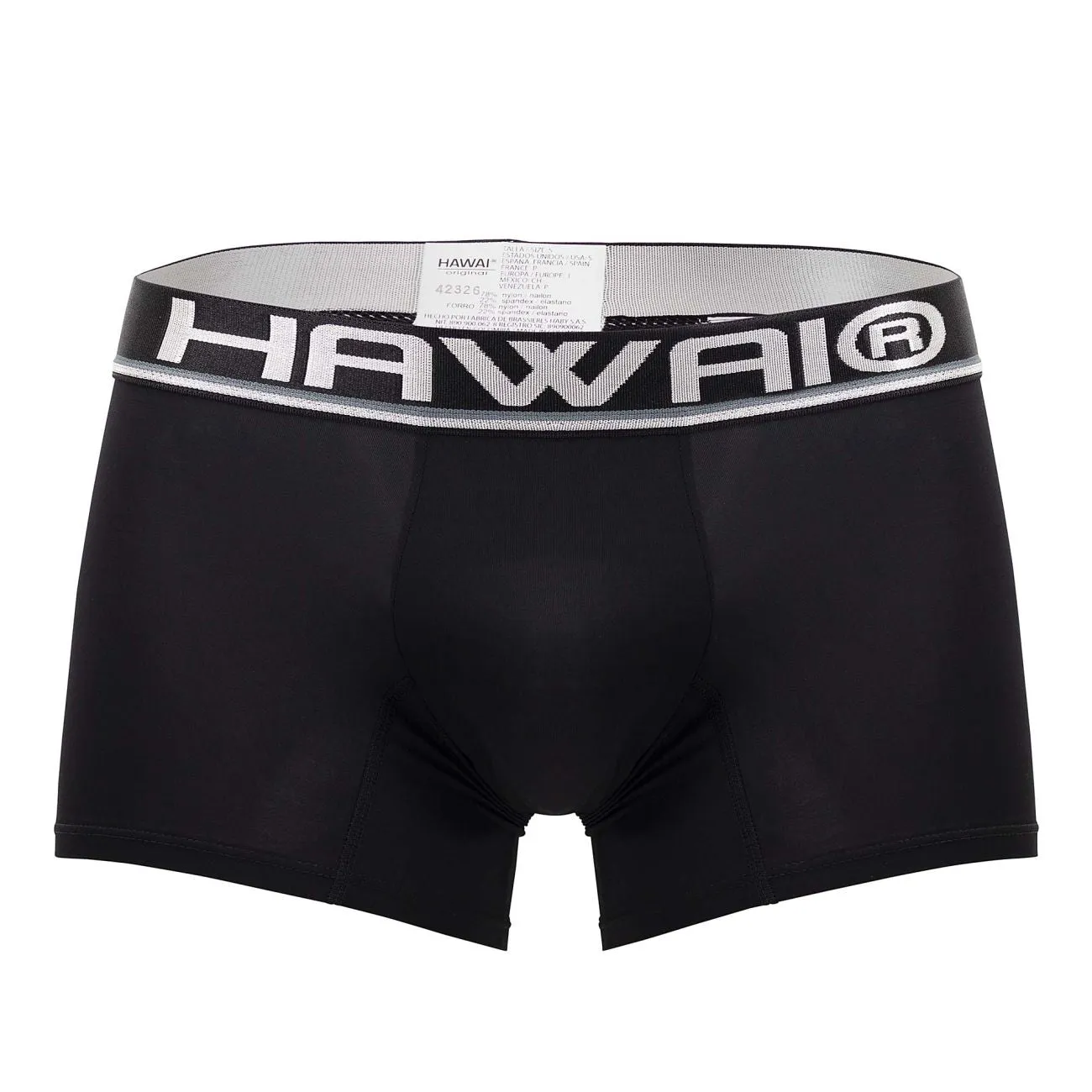 Clothing_Hawair_Mens Underwear HAWAI 42326 Microfiber Boxer Briefs Color Black