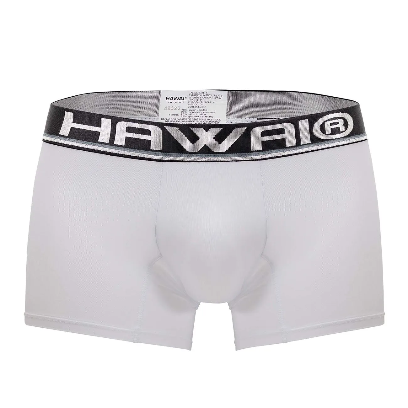Clothing_Hawair_Mens Underwear HAWAI 42326 Microfiber Boxer Briefs Color White