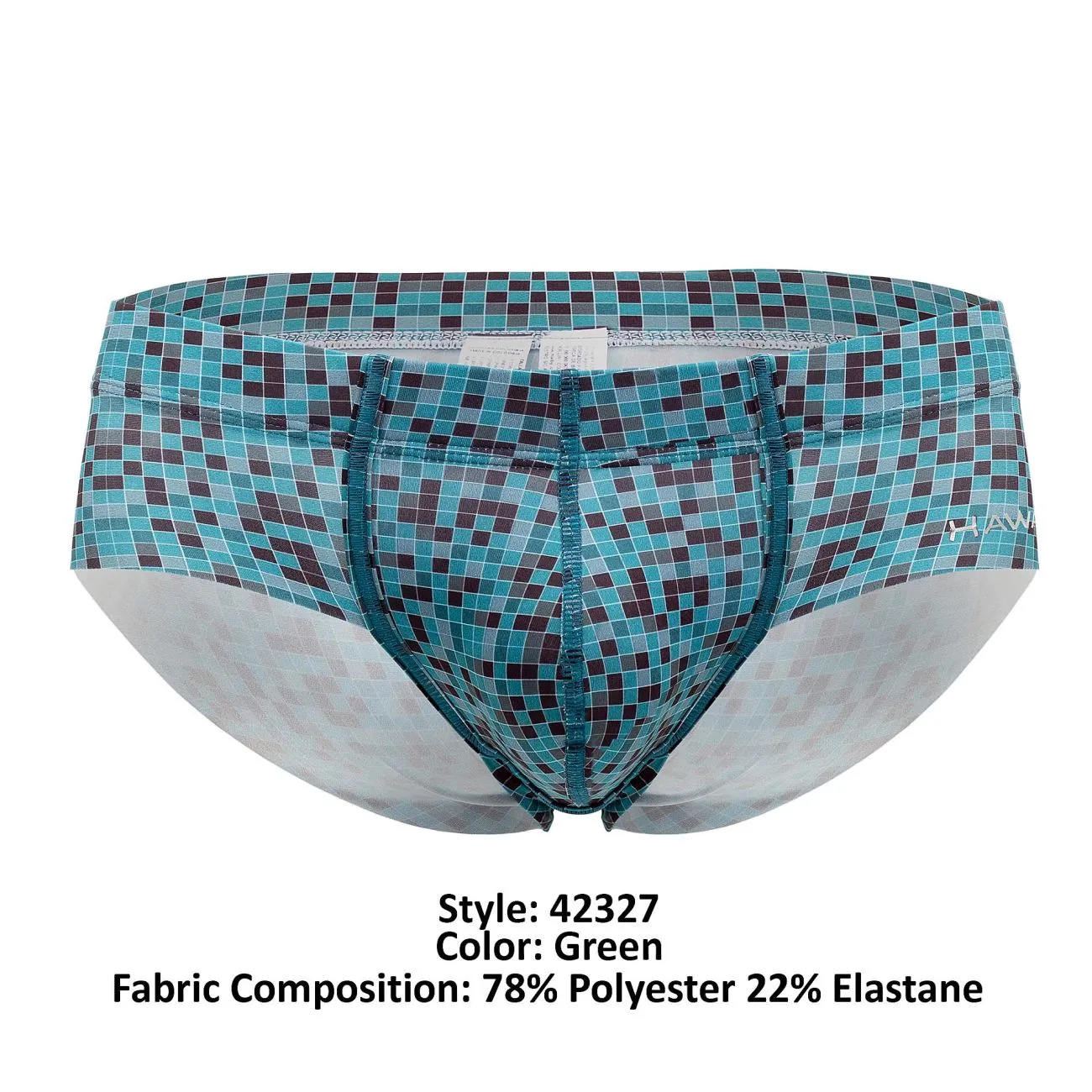 Clothing_Hawair_Mens Underwear HAWAI 42327 Microfiber Briefs Color Green
