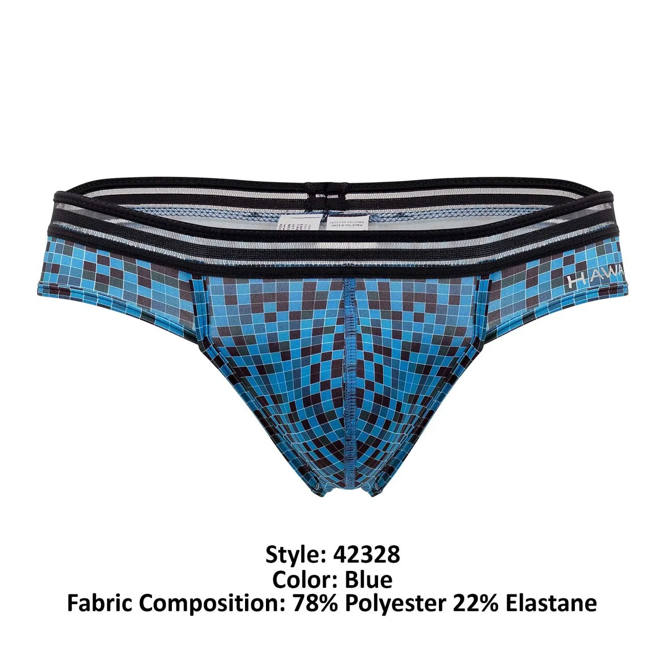Clothing_Hawair_Mens Underwear HAWAI 42328 Microfiber Thongs Color Blue