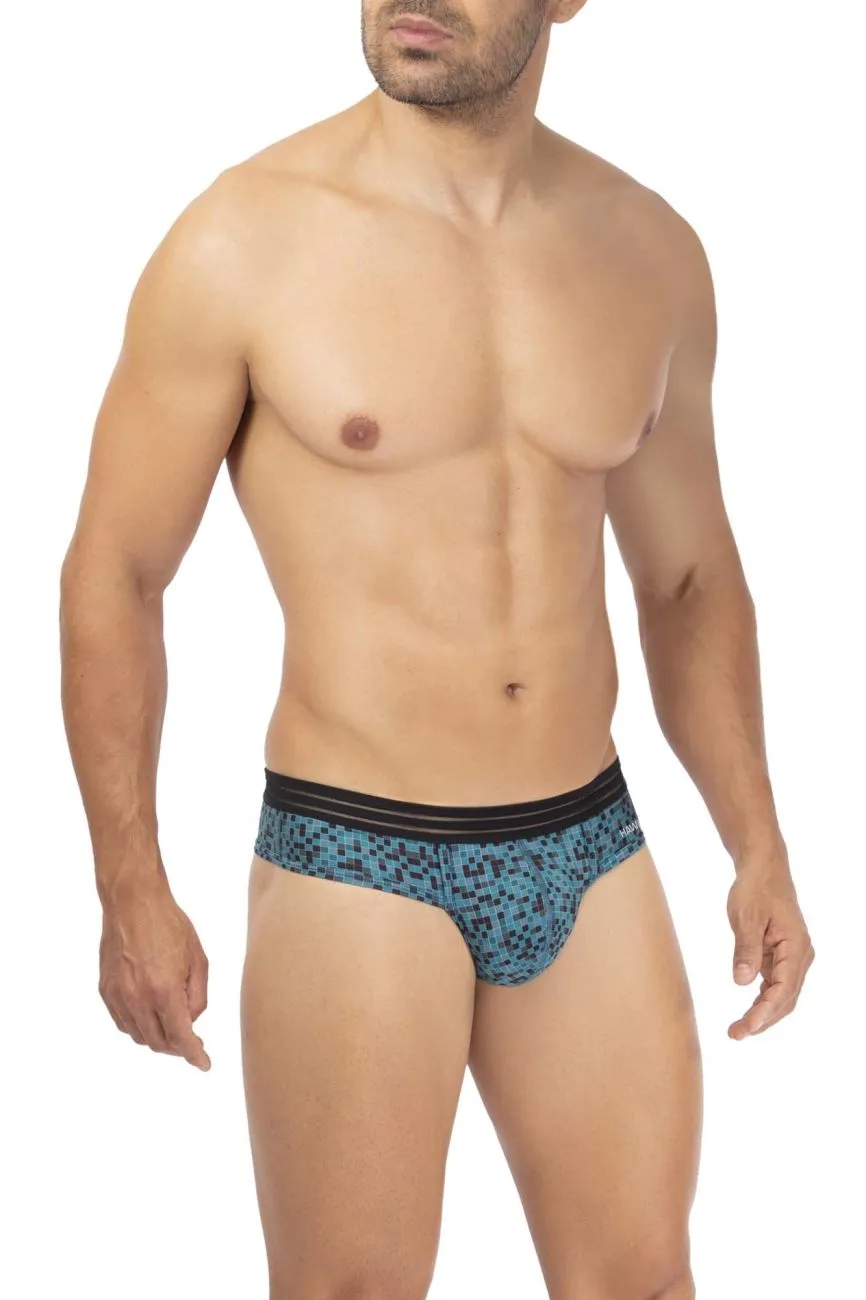 Clothing_Hawair_Mens Underwear HAWAI 42328 Microfiber Thongs Color Green