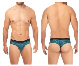 Clothing_Hawair_Mens Underwear HAWAI 42328 Microfiber Thongs Color Green