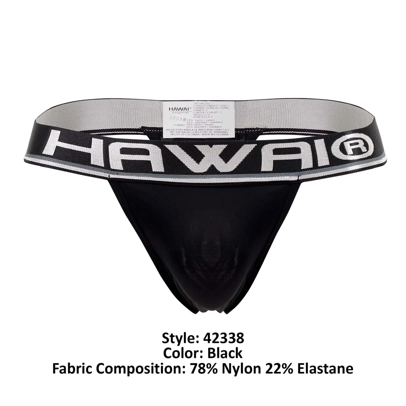 Clothing_Hawair_Mens Underwear HAWAI 42338 Microfiber Thongs Color Black
