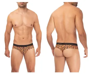 Clothing_Hawair_Mens Underwear HAWAI 42345 Microfiber Thongs Color Animal Print