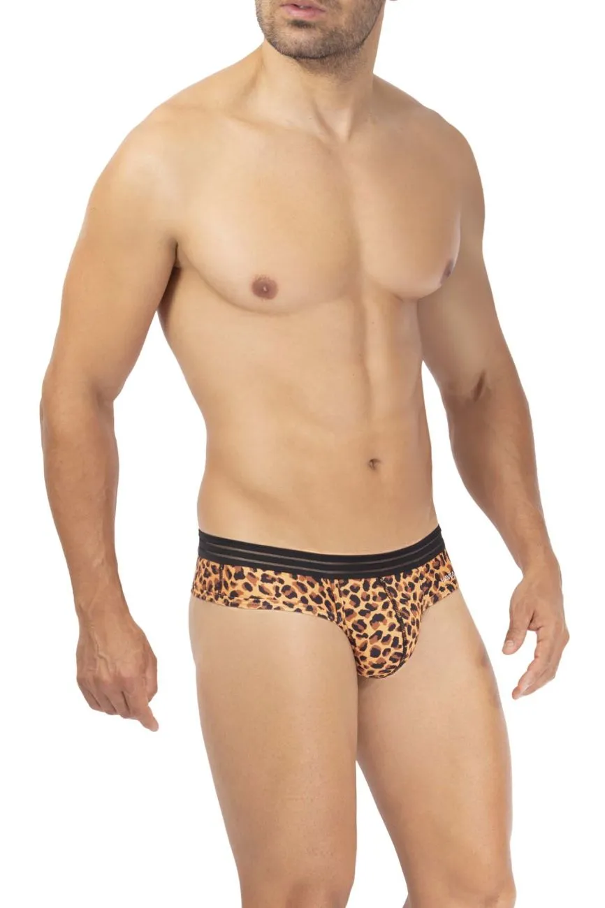 Clothing_Hawair_Mens Underwear HAWAI 42345 Microfiber Thongs Color Animal Print
