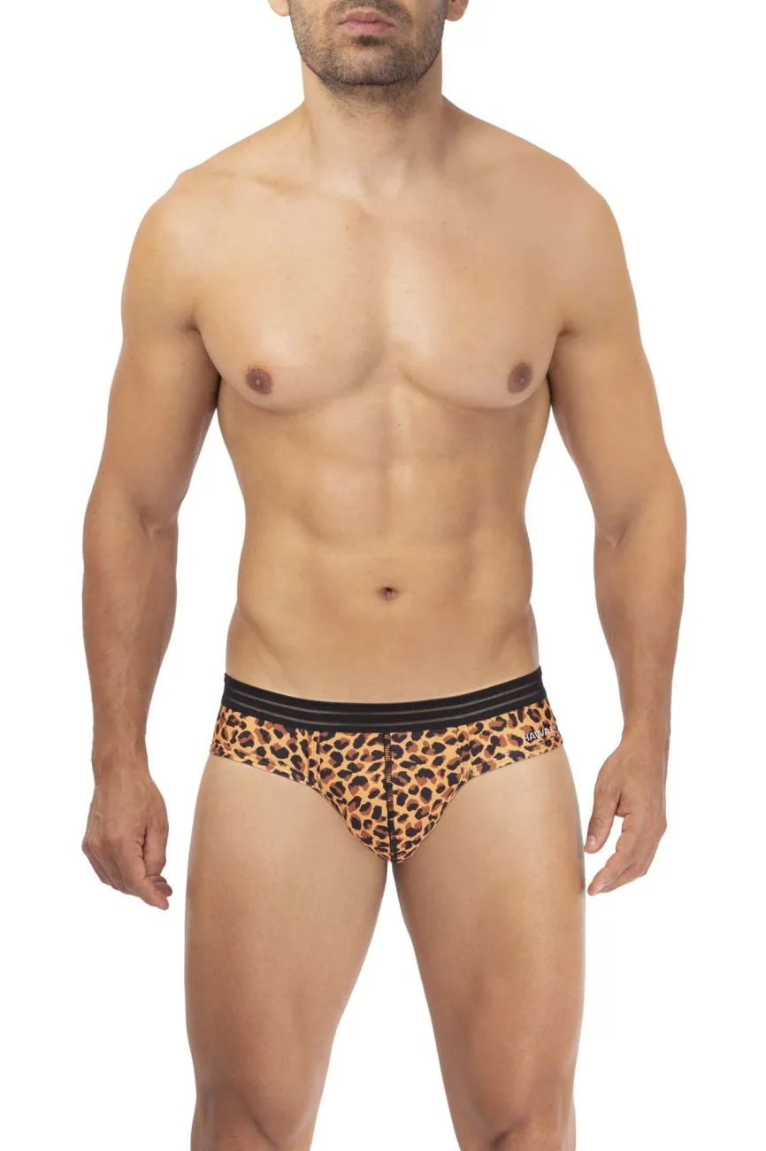 Clothing_Hawair_Mens Underwear HAWAI 42345 Microfiber Thongs Color Animal Print